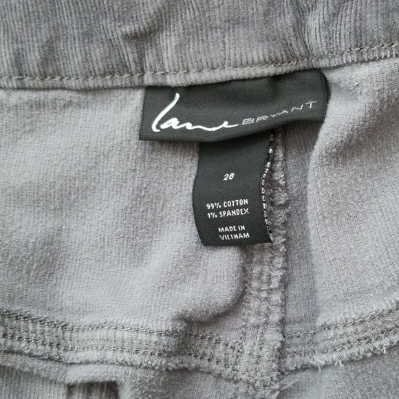 Lane Bryant Gray Corduroy Pants Plus Size 28 - Picture 3 of 3